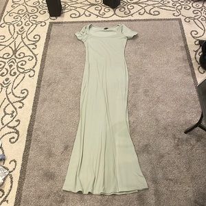 Sage Green Shein Maternity Maxi Dress Size M